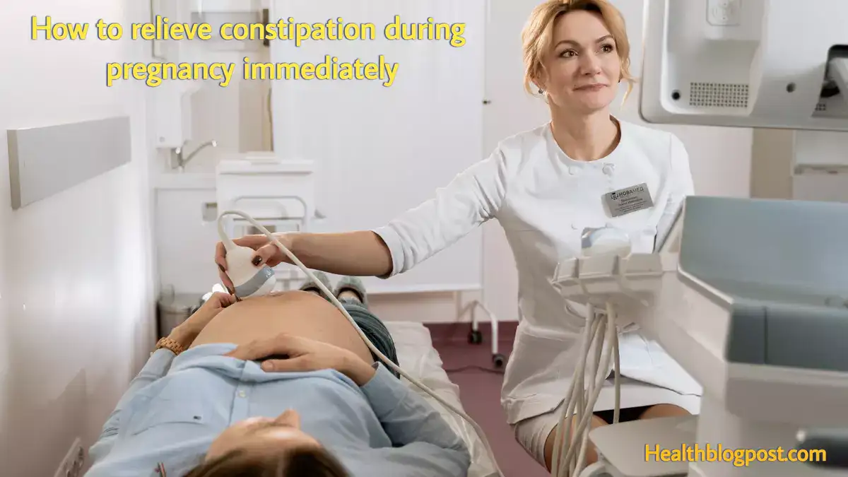 How to relieve constipation during pregnancy immediately